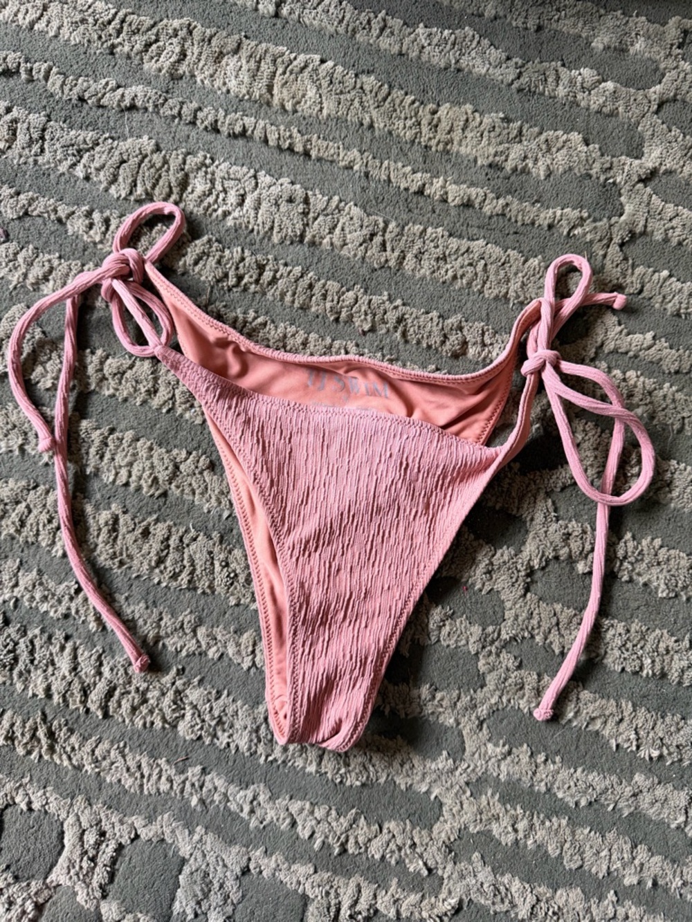 Pink Tie-Side Bikini Bottom - Women's Swim